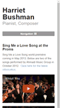 Mobile Screenshot of harrietbushmanmusic.com