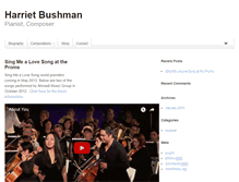 Tablet Screenshot of harrietbushmanmusic.com